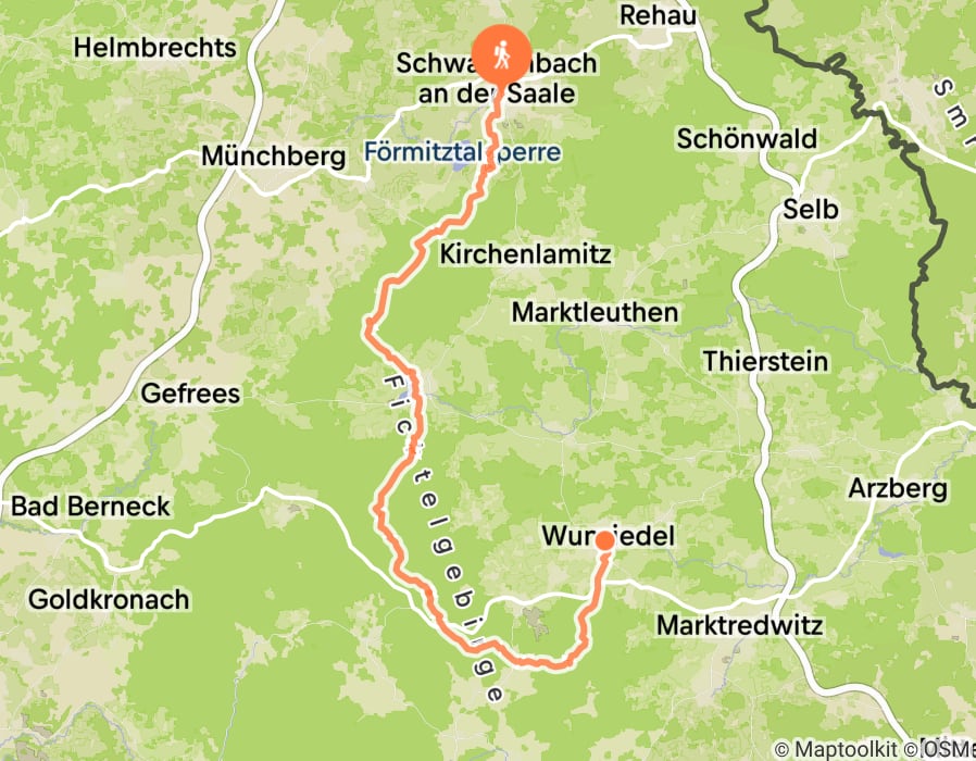 Karte der Tour