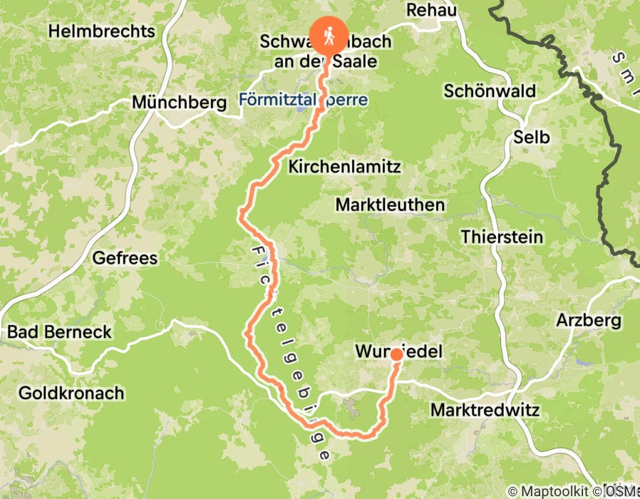 Karte der Tour