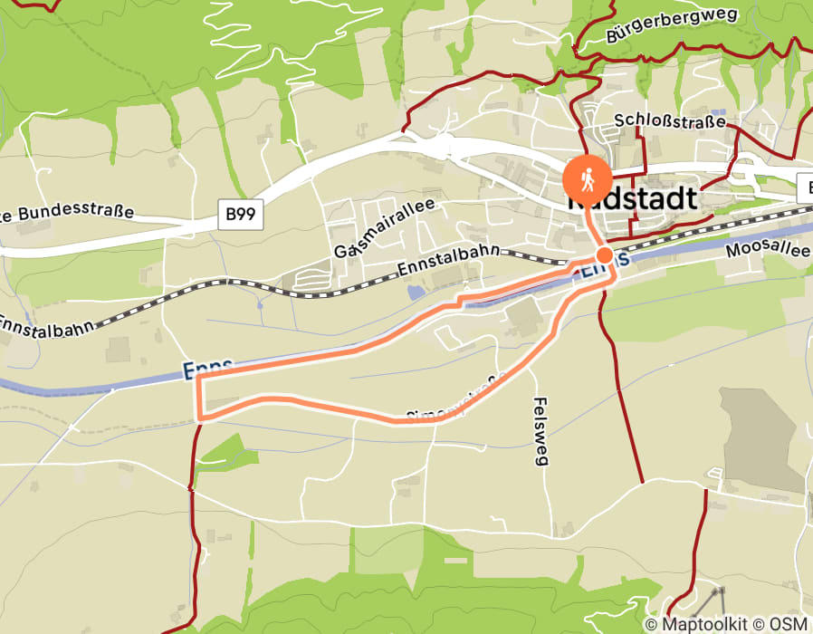 Karte der Tour