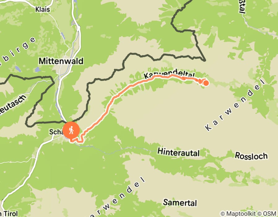 Karte der Tour