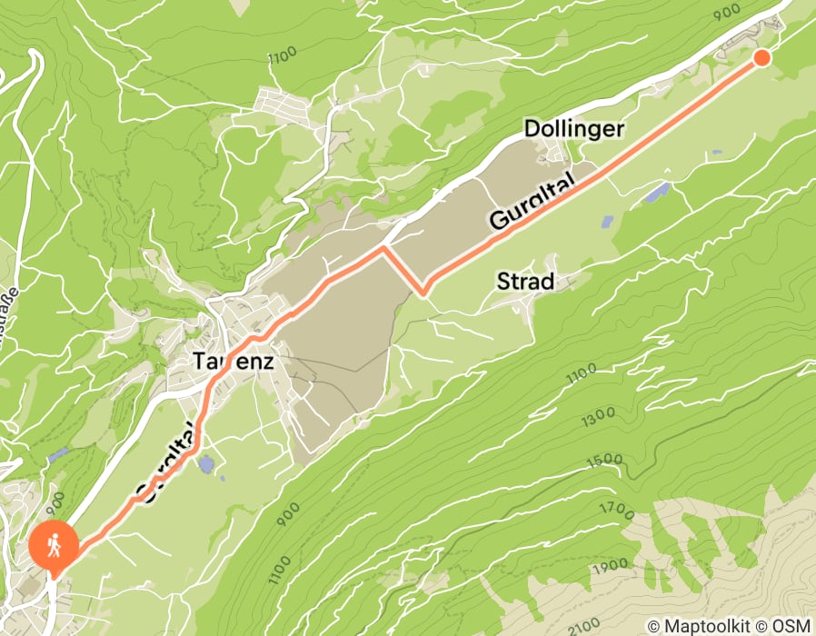 Karte der Tour