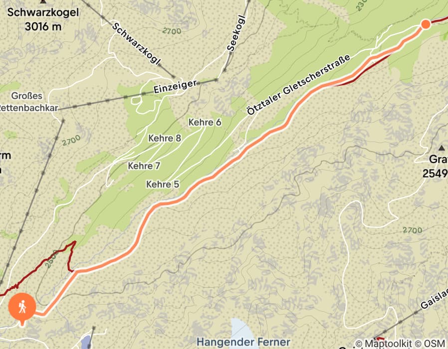 Karte der Tour