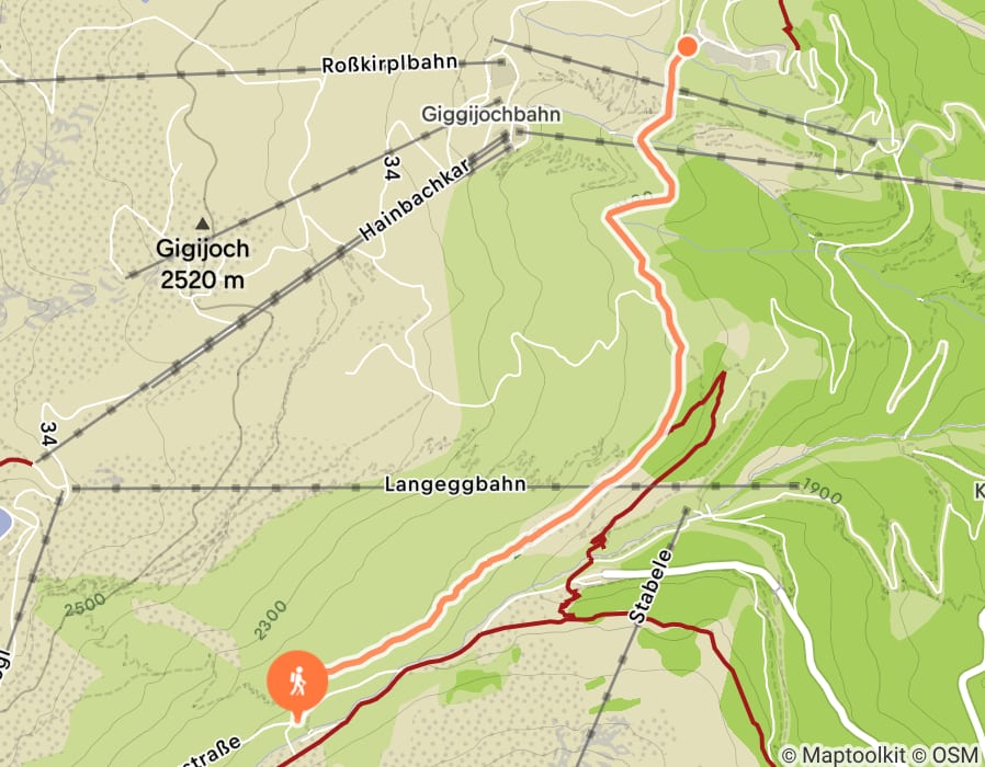 Karte der Tour