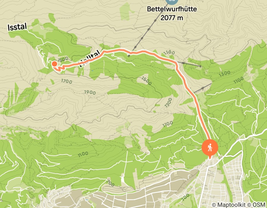 Karte der Tour