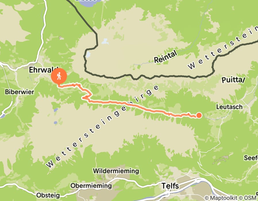 Karte der Tour