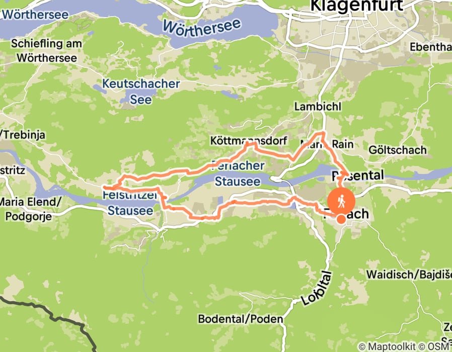 Karte der Tour