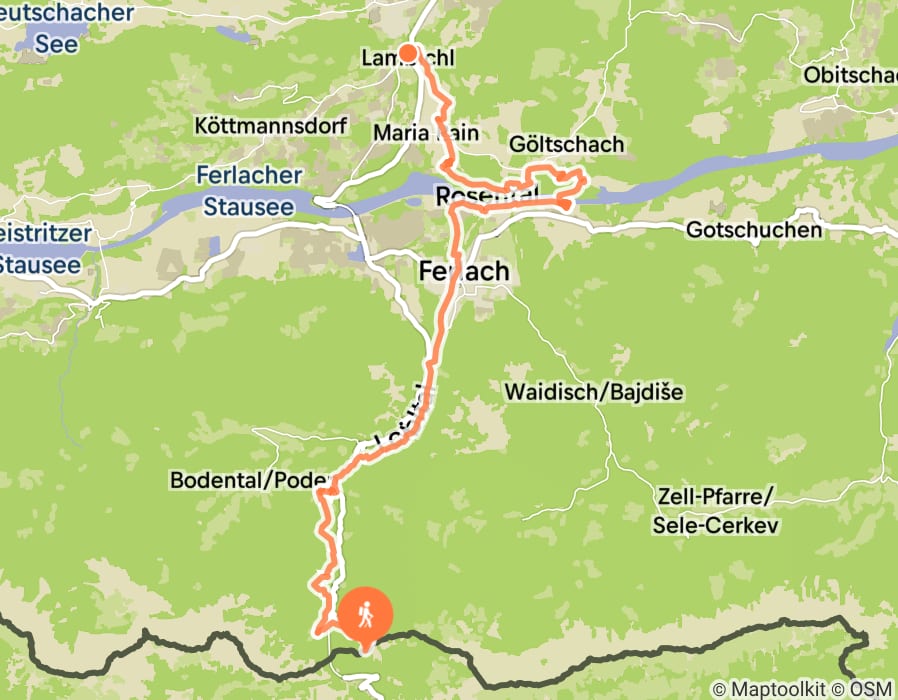Karte der Tour