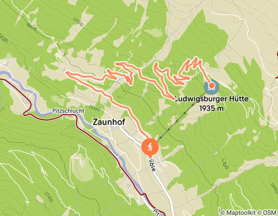 Karte der Tour