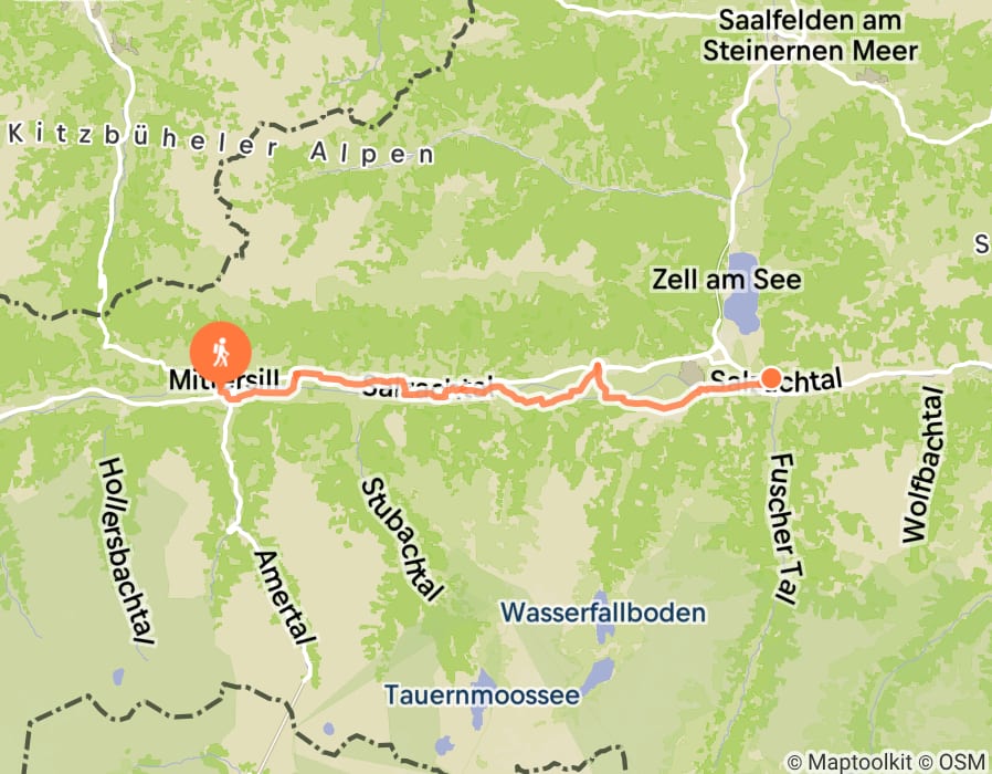 Karte der Tour