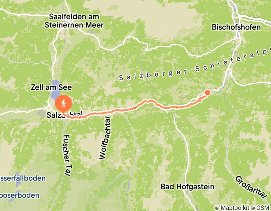 Karte der Tour