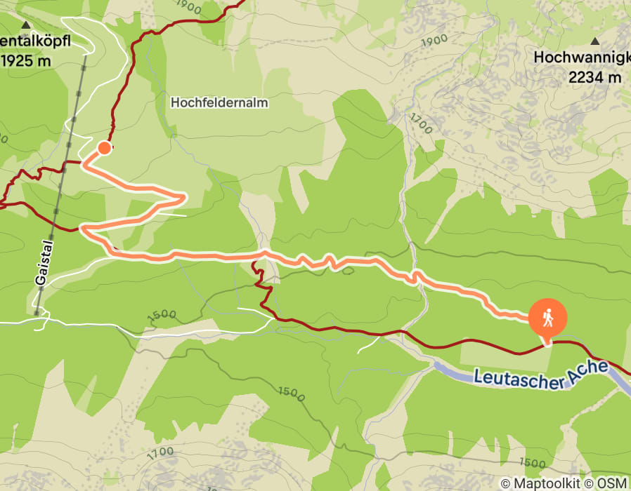 Karte der Tour