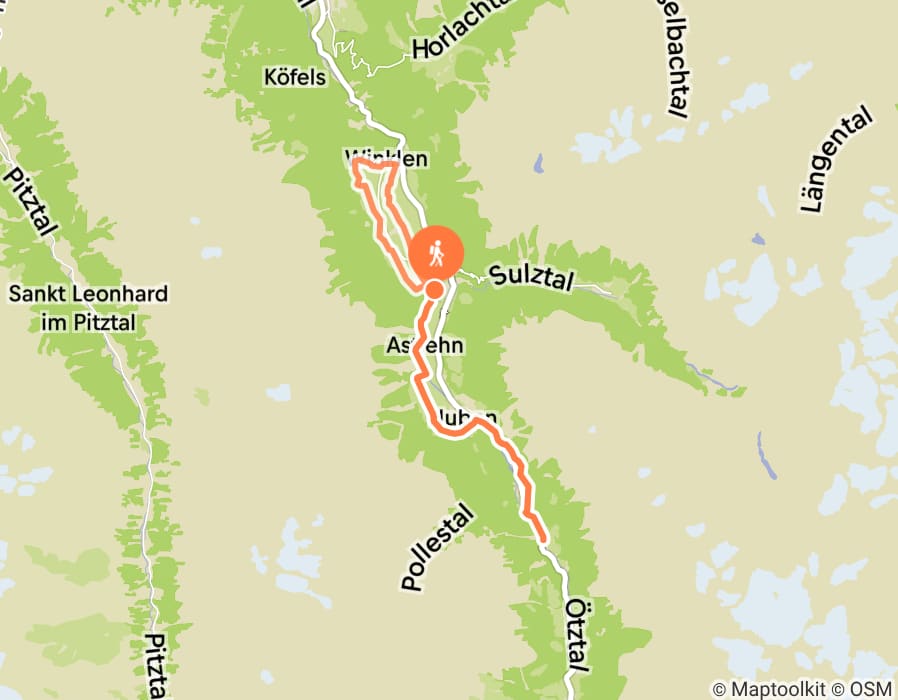 Karte der Tour