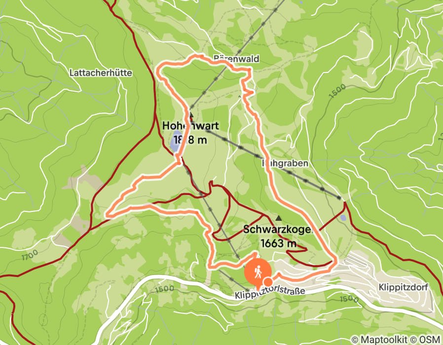 Karte der Tour