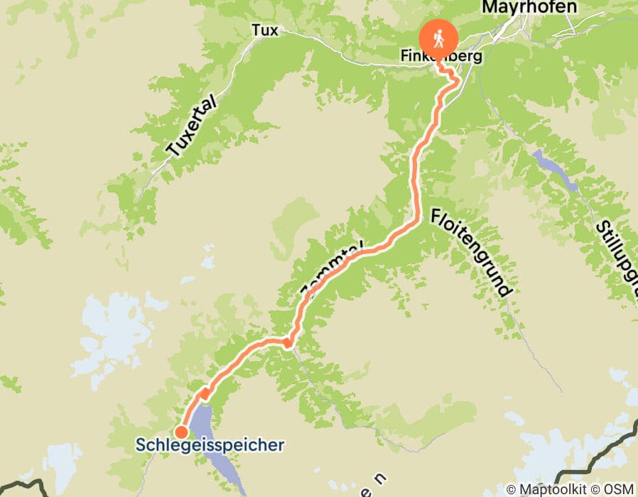 Karte der Tour