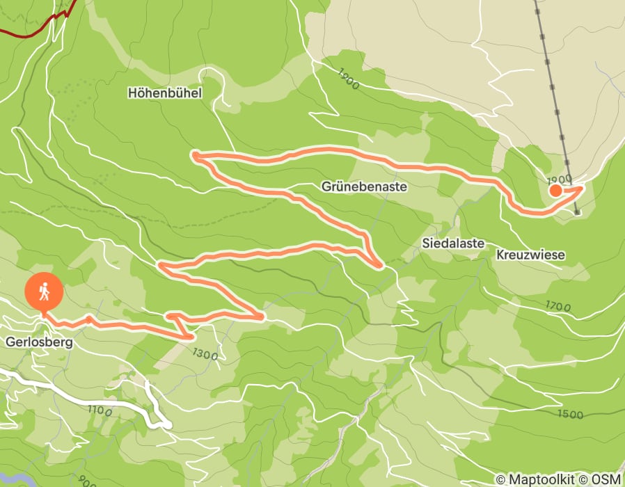 Karte der Tour