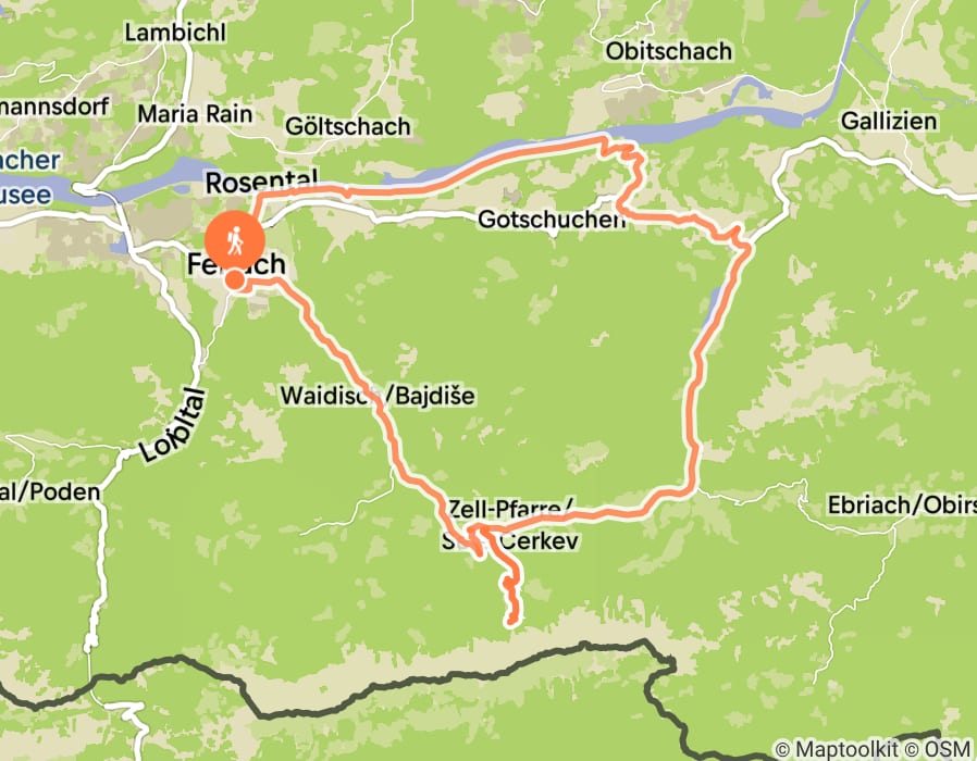 Karte der Tour