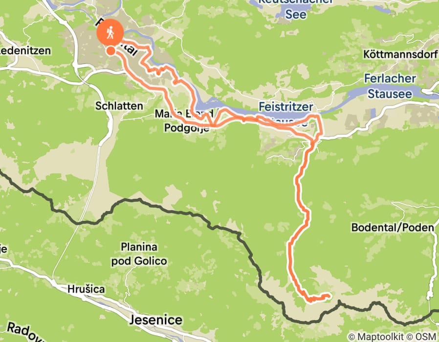 Karte der Tour