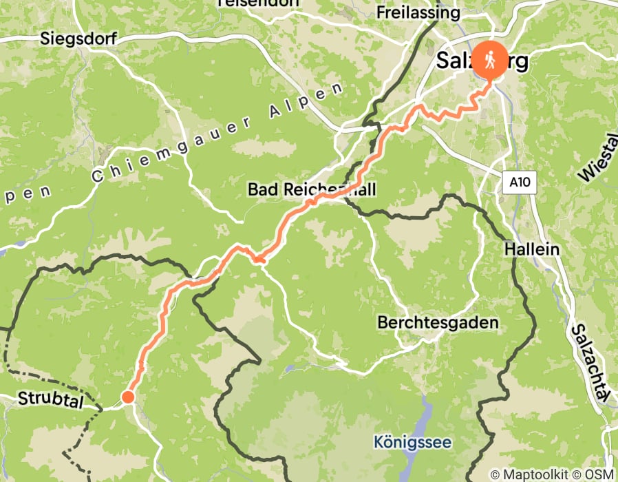 Karte der Tour