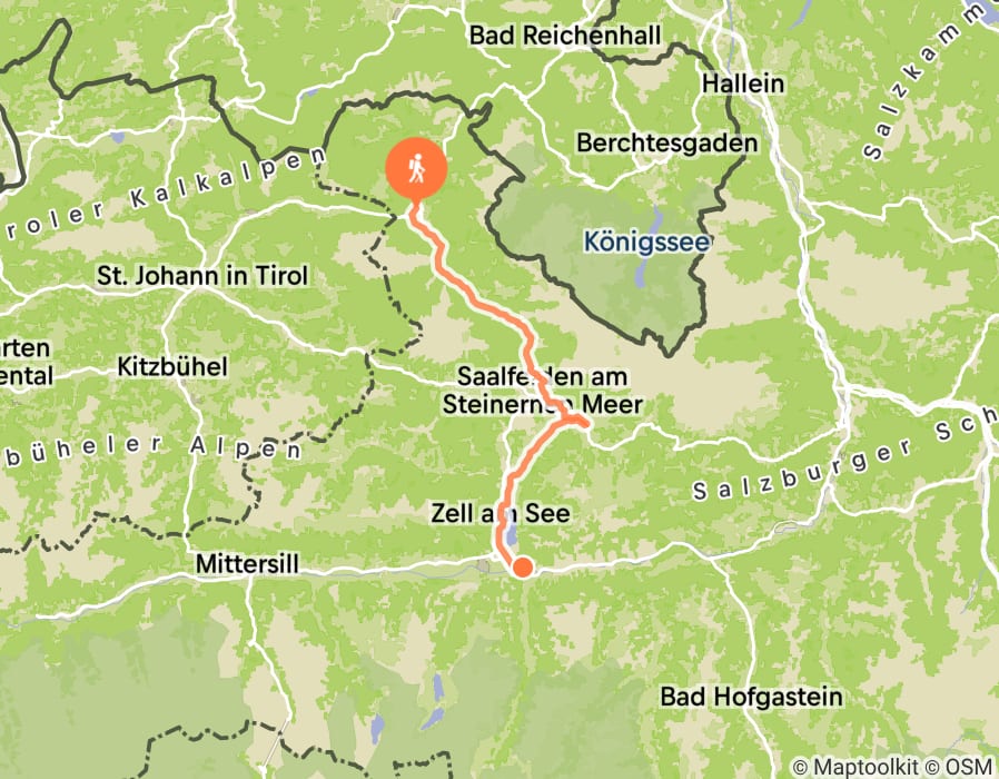 Karte der Tour