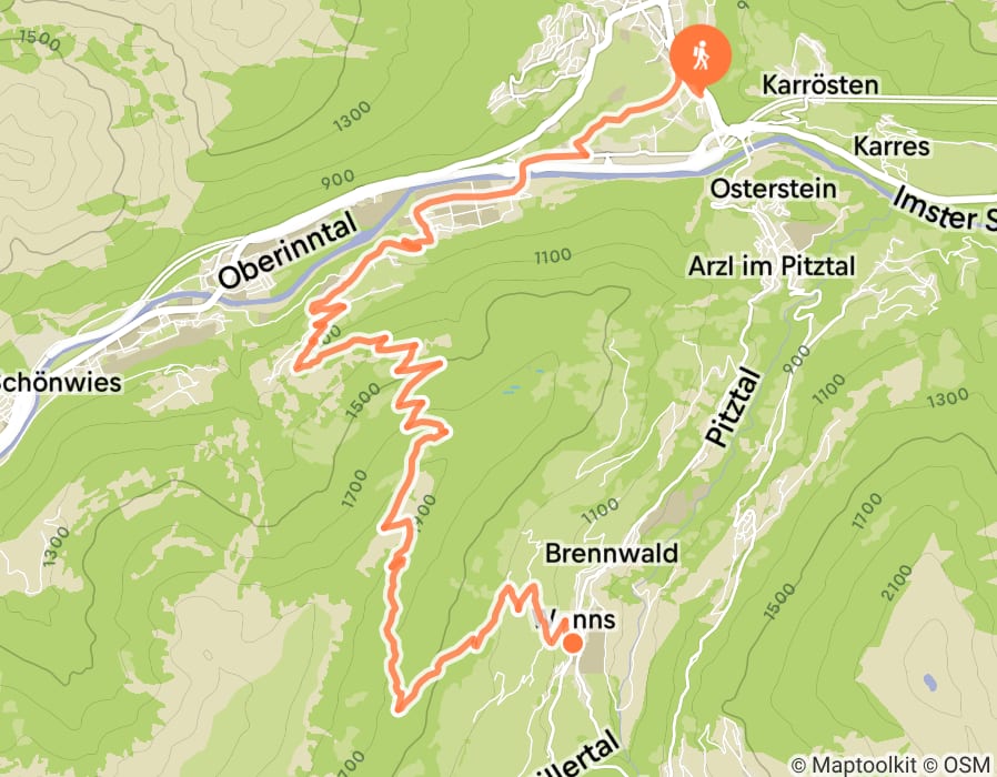 Karte der Tour