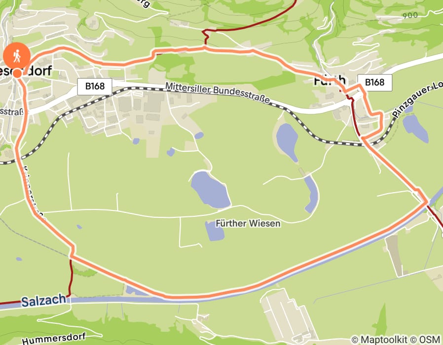 Karte der Tour
