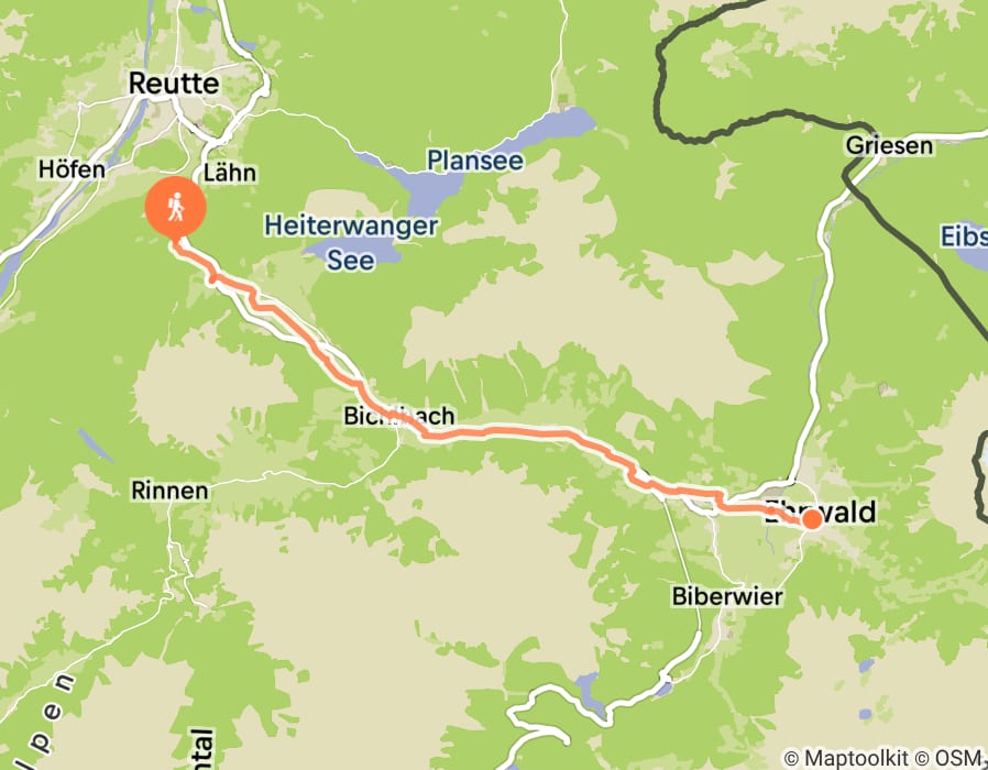 Karte der Tour