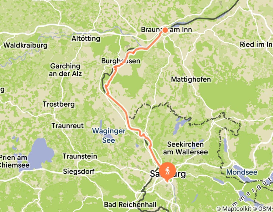 Karte der Tour