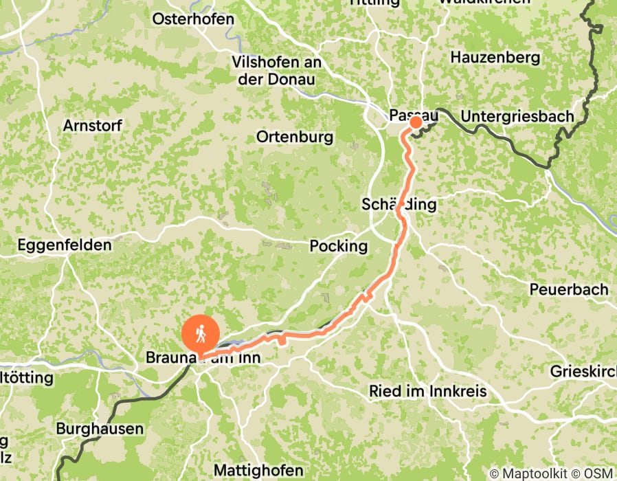 Karte der Tour