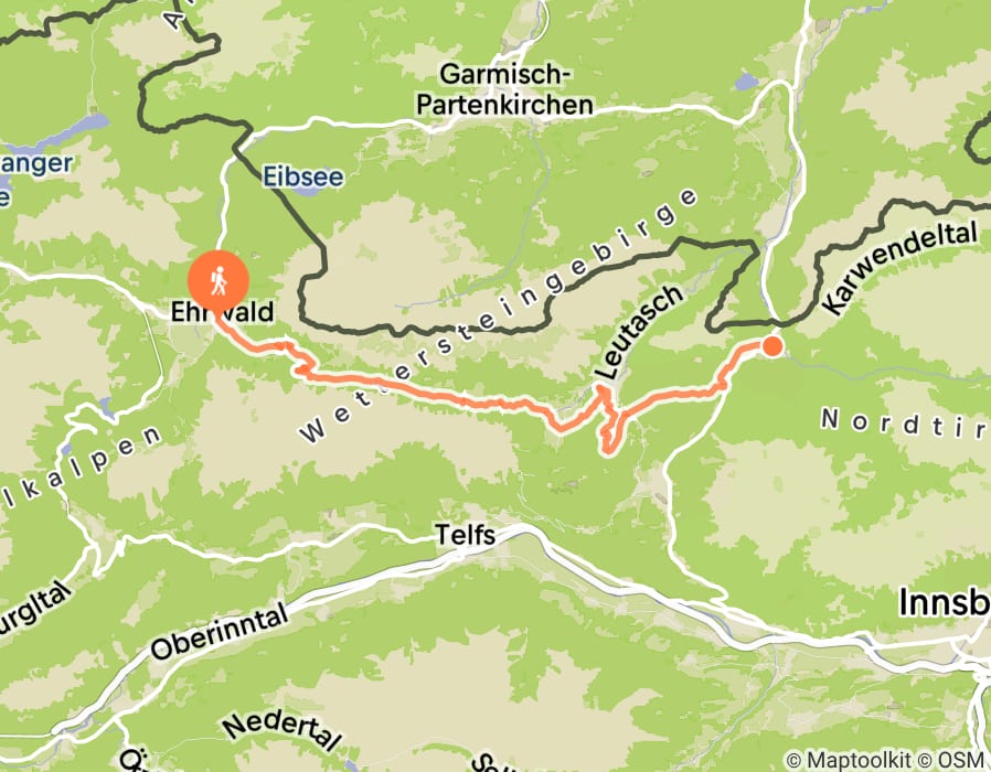 Karte der Tour