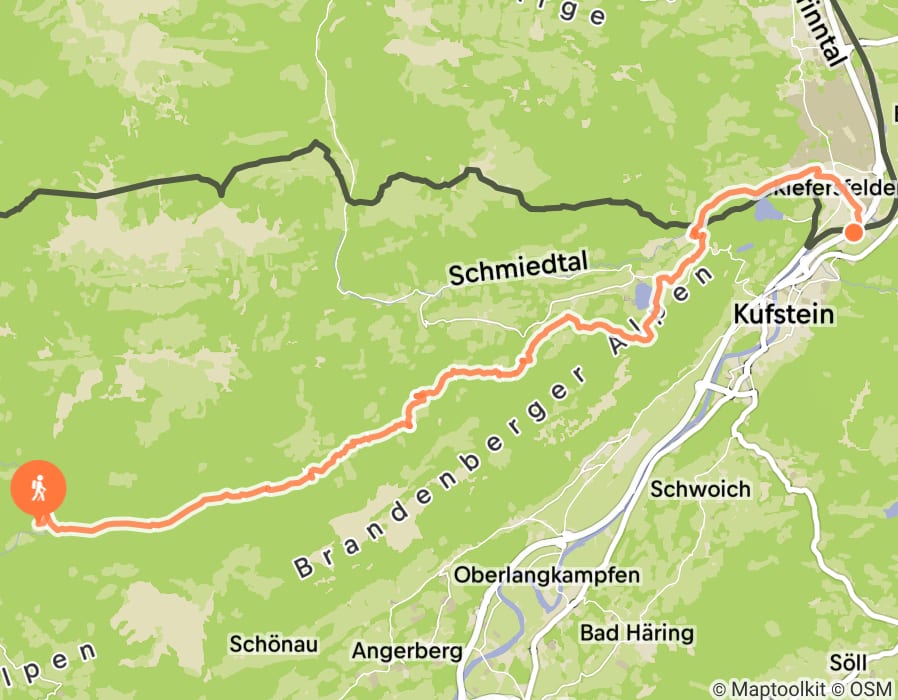 Karte der Tour