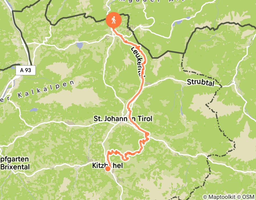 Karte der Tour