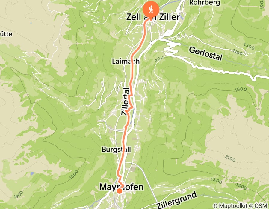 Karte der Tour