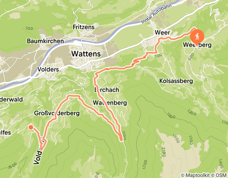 Karte der Tour