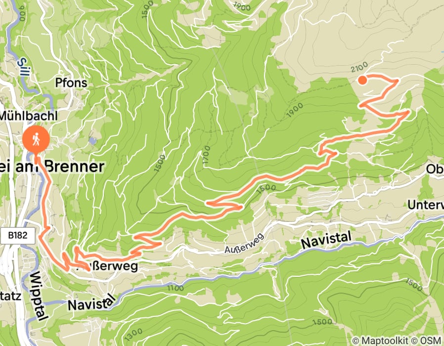 Karte der Tour