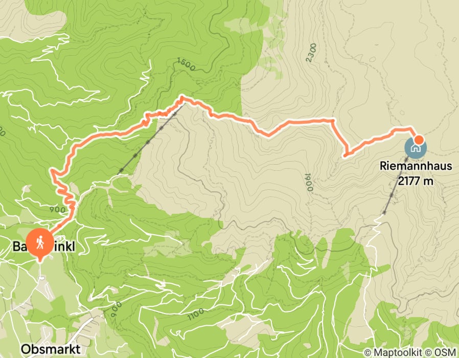 Karte der Tour