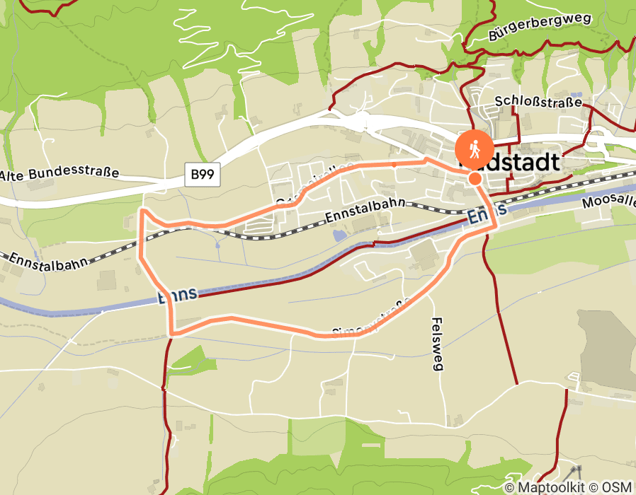 Karte der Tour