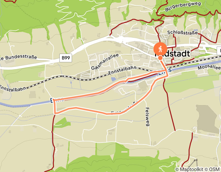 Karte der Tour
