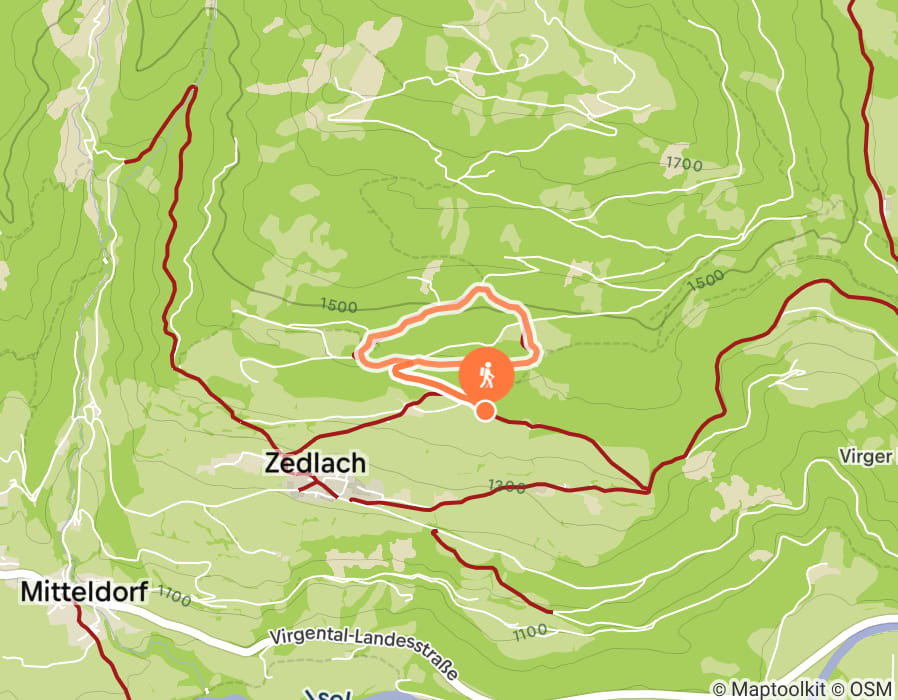 Karte der Tour