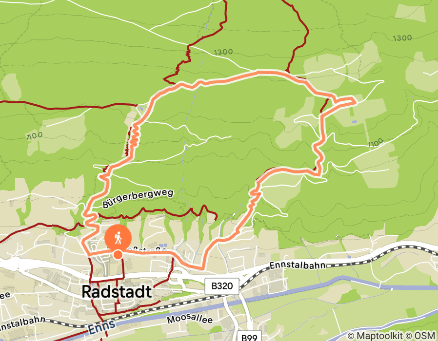 Karte der Tour