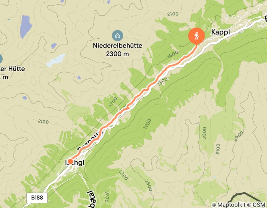 Karte der Tour