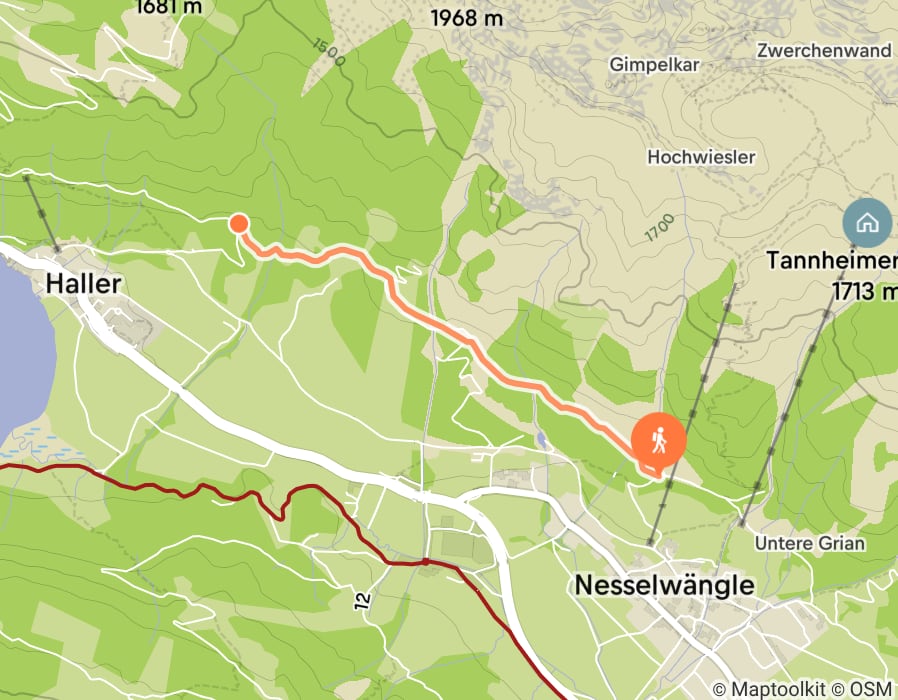Karte der Tour
