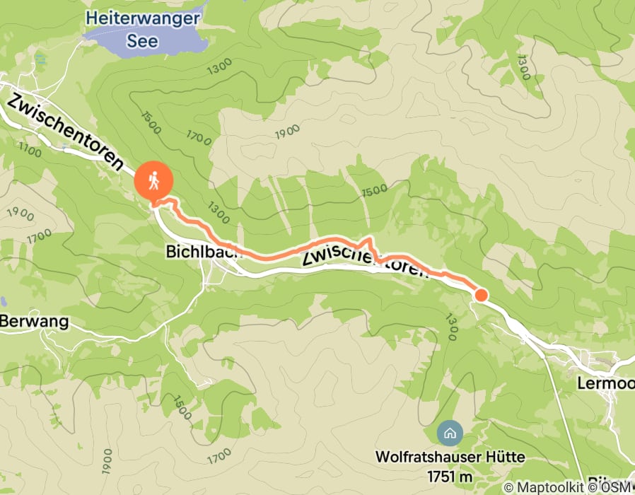 Karte der Tour