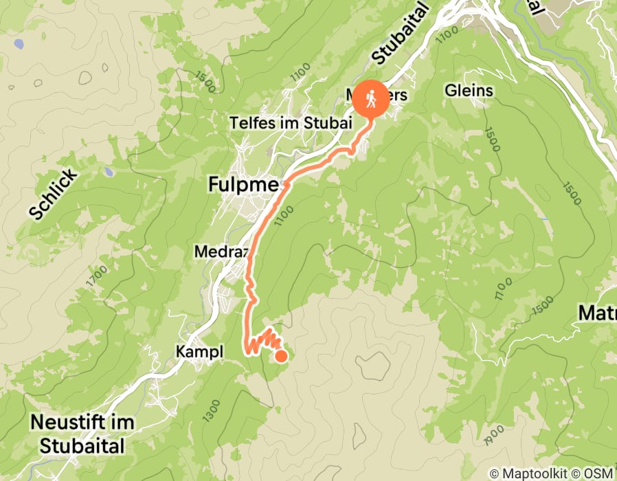 Karte der Tour