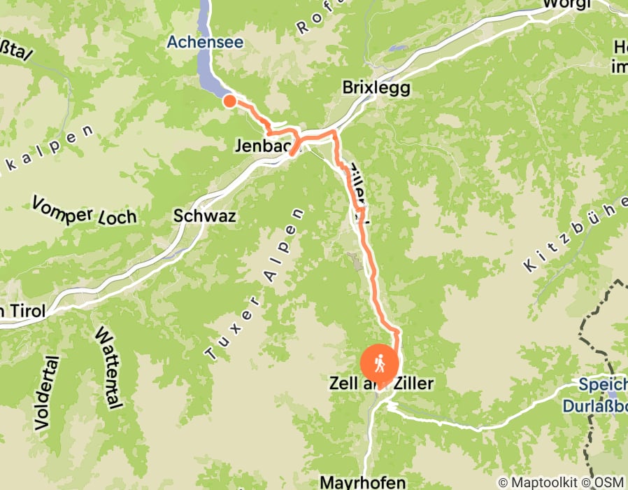 Karte der Tour