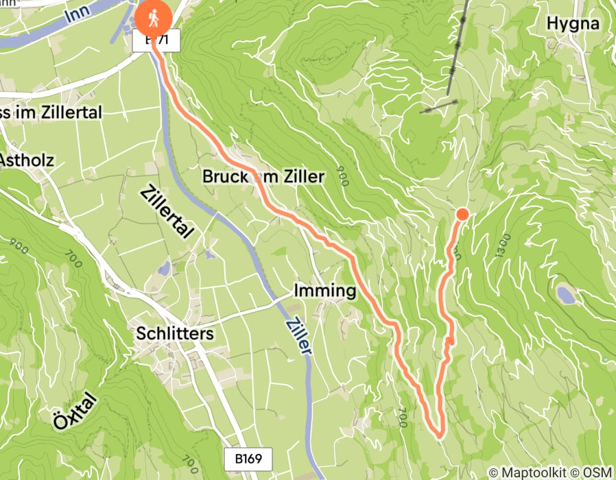 Karte der Tour