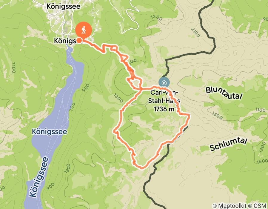 Karte der Tour