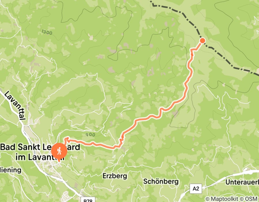 Karte der Tour