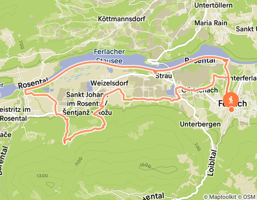 Karte der Tour