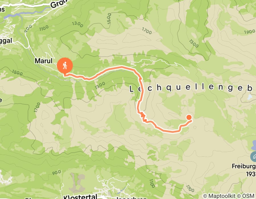 Karte der Tour