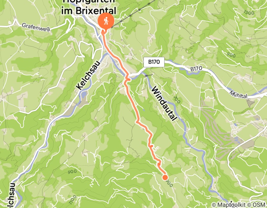 Karte der Tour